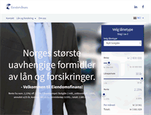 Tablet Screenshot of eiendomsfinans.no
